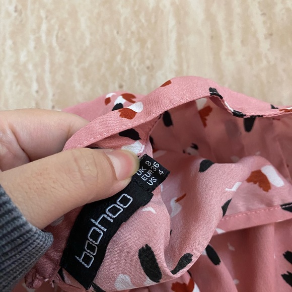 Printed funnel neck smock dress - Picture 5 of 5